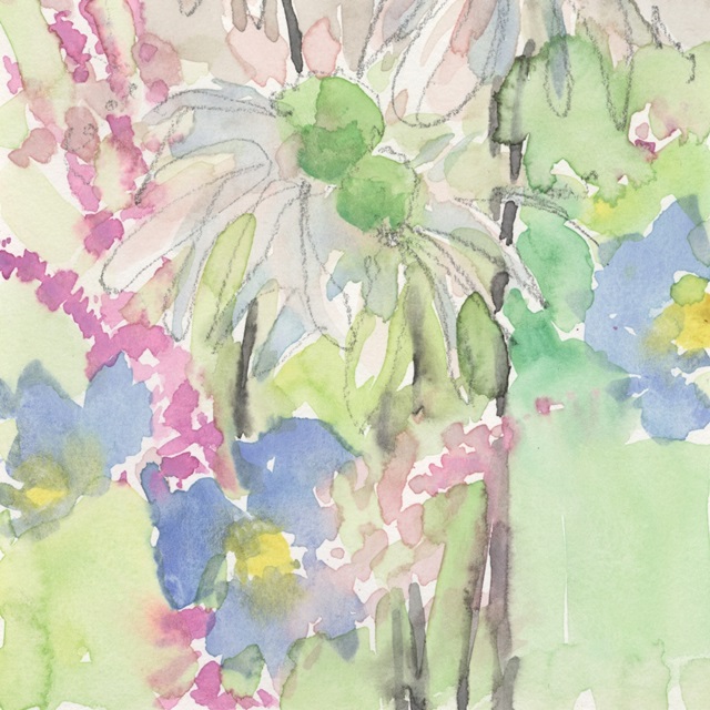 Watercolor Floral Accent I