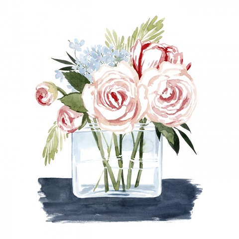 Loose Watercolor Bouquet II