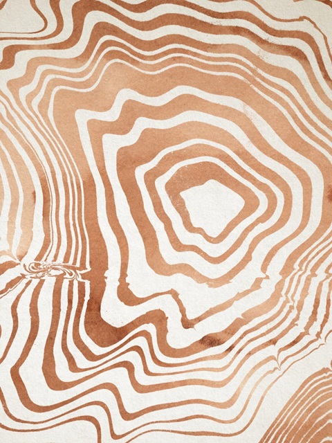 Wood Grain Suminagashi I