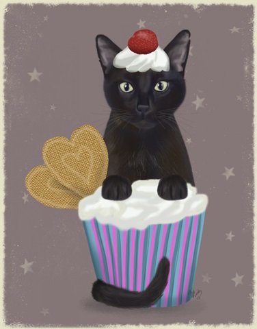 Black Cat Cupcake