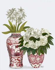 Chinoiserie Flower Duo 2, Red