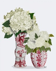 Chinoiserie Flower Duo 3, Red