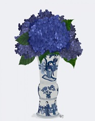 Chinoiserie Hydrangea Blue, Blue Vase