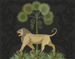 Animalia - Lion Under Palm
