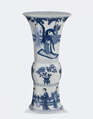 Chinoiserie Vase Dancer Blue