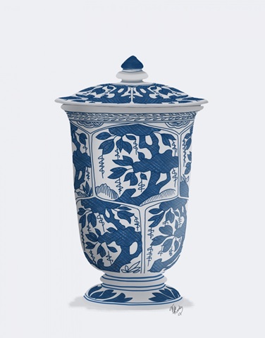 Chinoiserie Vase Tree Blue