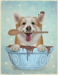 Corgi Cake Bowl