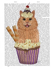 Ginger Cat Cupcake Book Print