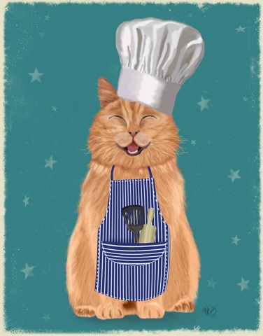 Ginger Cat Happy Chef
