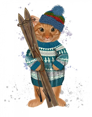 Ginger Ski Cat