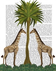 Giraffe Twins, Animalia Book Print