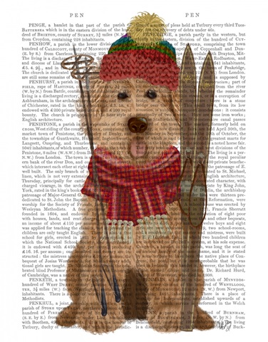 Goldendoodle Ski Dog Book Print