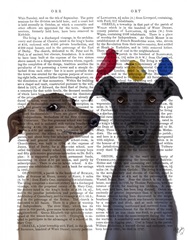 Greyhounds and Birds Book Print