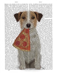 Jack Russell Pizza Book Print