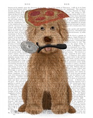 Labradoodle Pizza Book Print