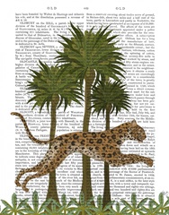 Leaping Leopard, Animalia Book Print