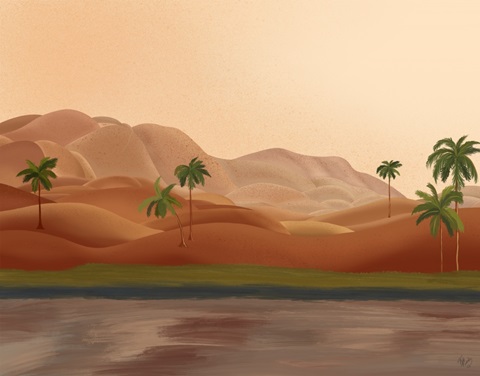 Palm Oasis Landscape