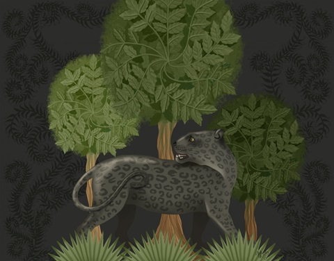 Panther Under Tree, Animalia