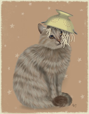 Tabby Cat Colander
