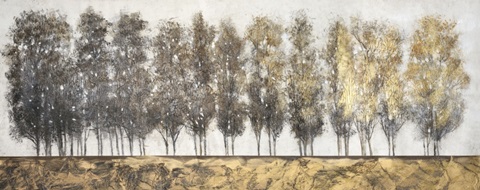 Printed Gilt Foliage I