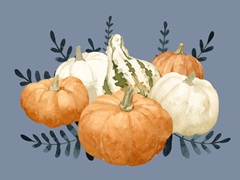 Autumn Orange & Blues II