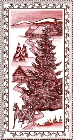 Christmas Wonderland Toile Collection B