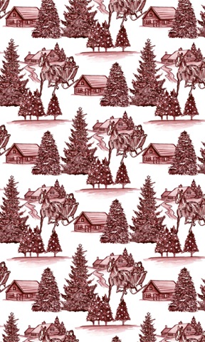 Christmas Wonderland Toile Collection E