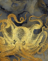 Octopus Ink Gold & Blue II