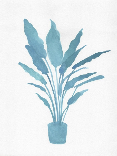 Watercolor House Plant I