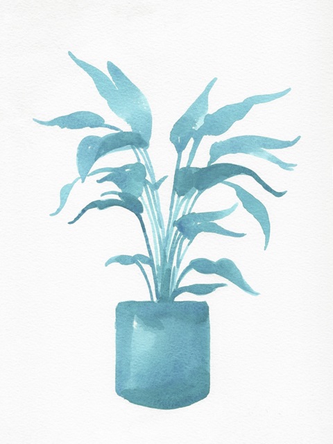 Watercolor House Plant IV