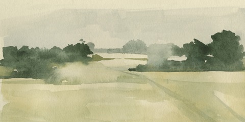 Watercolor Pasture I