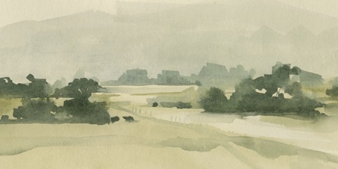 Watercolor Pasture II