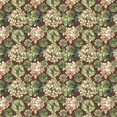 Stained Glass Succulents Collection G