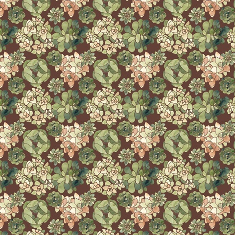 Stained Glass Succulents Collection G