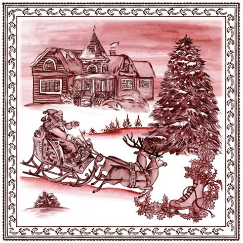 Christmas Wonderland Toile IV