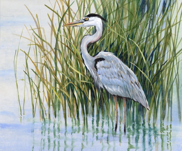 Heron in the Marsh II