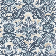 Blue & Khaki Motif II