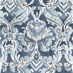 Blue & Khaki Motif IV