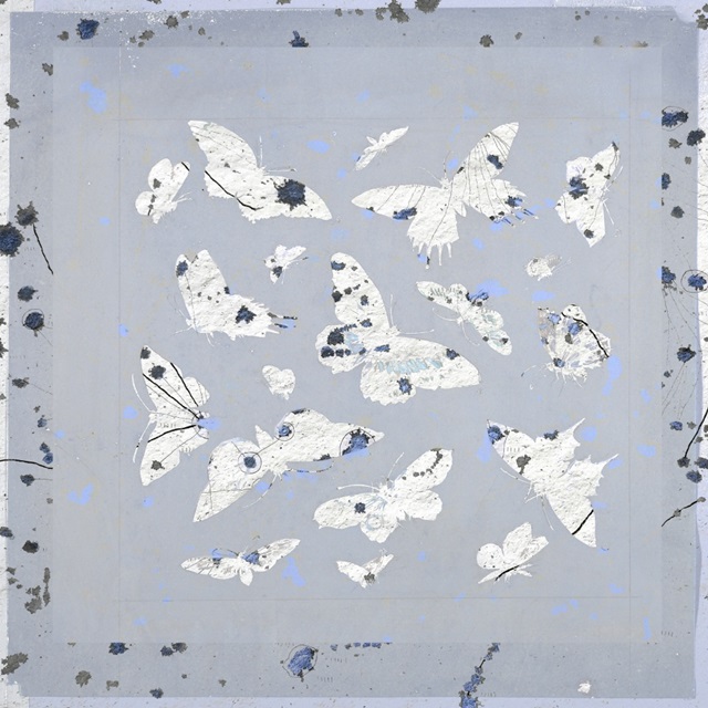 19th Century Butterfly Constellations in Blue III