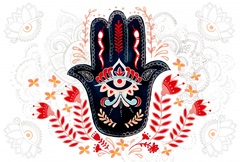 Folk Hand Hamsa Collection A