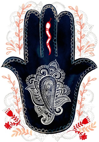 Folk Hand Hamsa Collection B