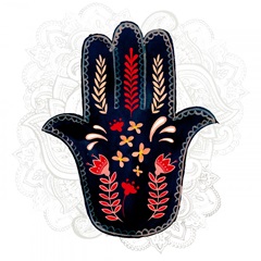 Folk Hand Hamsa Collection C