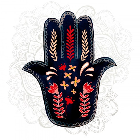 Folk Hand Hamsa Collection C