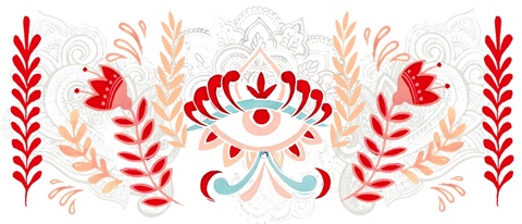 Folk Hand Hamsa Collection D