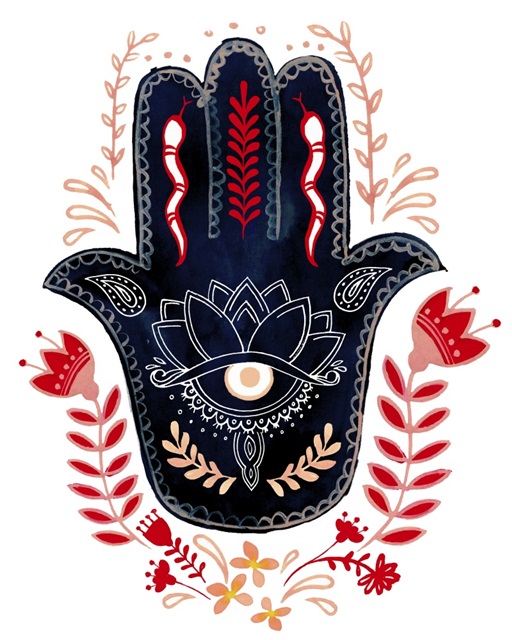 Folk Hand Hamsa I