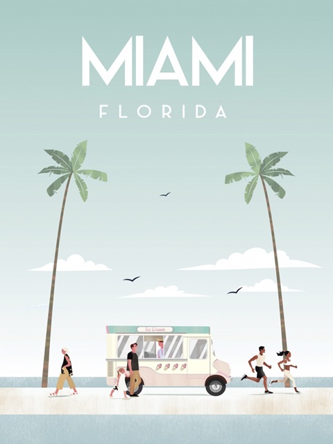 Illustrated Miami Beach I