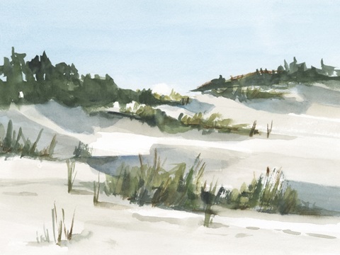 Watercolor Sand Dunes I