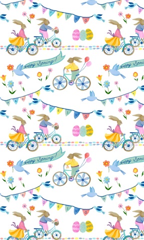 Bunnies on Bikes Collection E