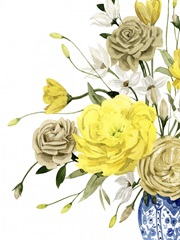 Yellow and Ultramarine Bouquet I