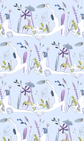 Meditation Garden Yoga Collection E